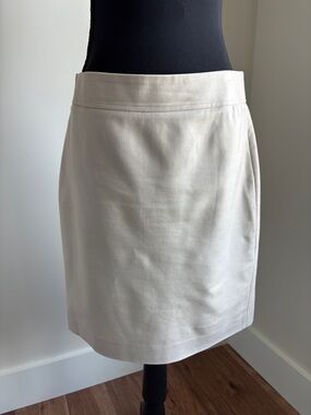 Banana Republic Neutral Cream A-Line Mini Skirt